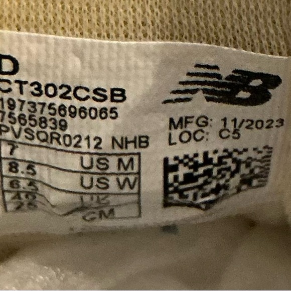 New Balance CT302CSB Blue Oasis/White Suede Sneakers Men’s 7 Women’s 8.5 - Picture 8 of 10